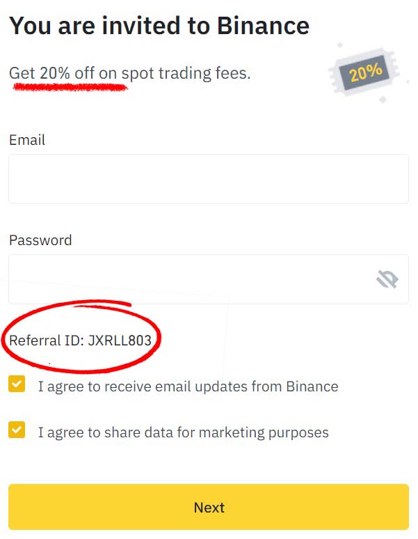 How to get Binance Discount